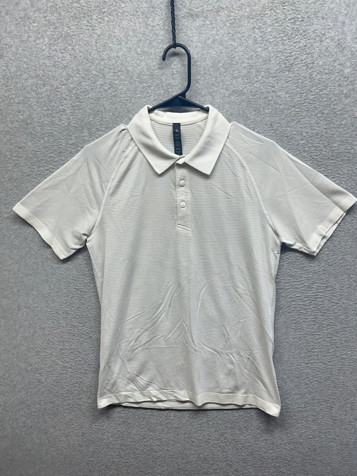 Lululemon Metal Vent Tech Polo Shirt 2.0 Size Small White
