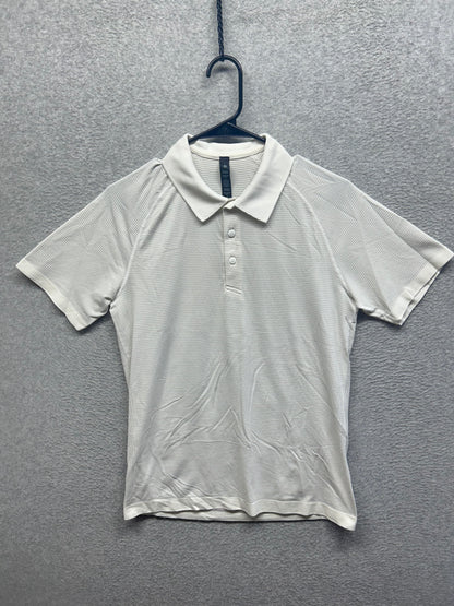 Lululemon Metal Vent Tech Polo Shirt 2.0 Size Small White