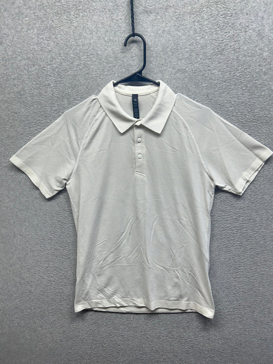 Lululemon Metal Vent Tech Polo Shirt 2.0 Size Small White