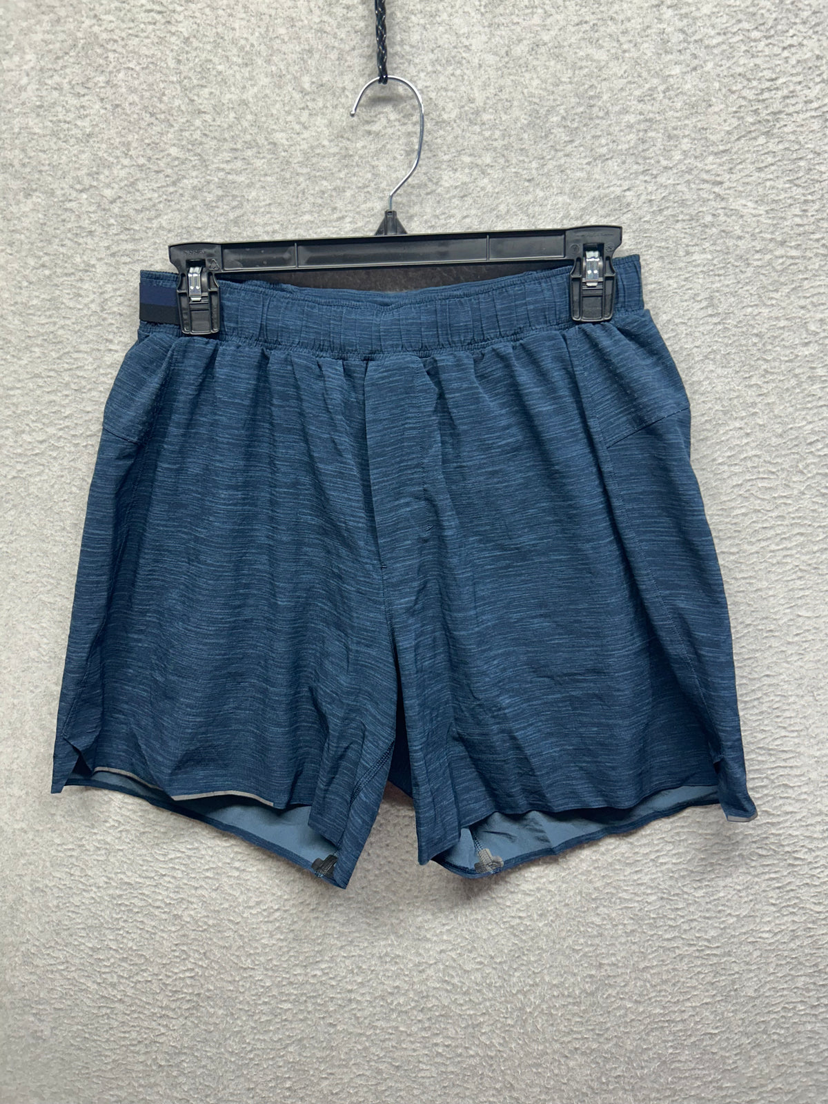 Lululemon Surge Short 6" Size Medium Heather Allover Iron Blue True Navy