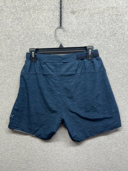 Lululemon Surge Short 6" Size Medium Heather Allover Iron Blue True Navy