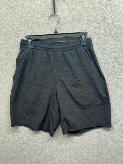 Lululemon Pace Breaker Short Linerless 9" Size Medium All Court Texture Deep Coal Black