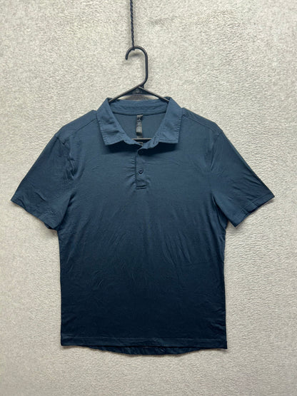 Lululemon Evolution Polo Size Medium Heathered Iron Blue