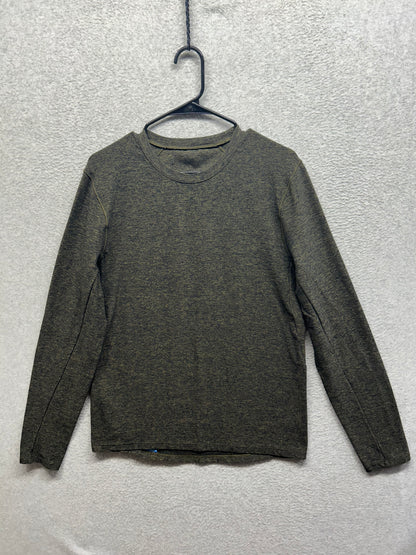 Lululemon Surge Warm Long Sleeve Size Medium Heathered Utilitarian