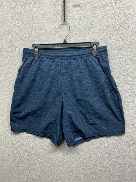 Lululemon Pace Breaker Short Linerless 7" Size Large Heather Allover Iron Blue True Navy