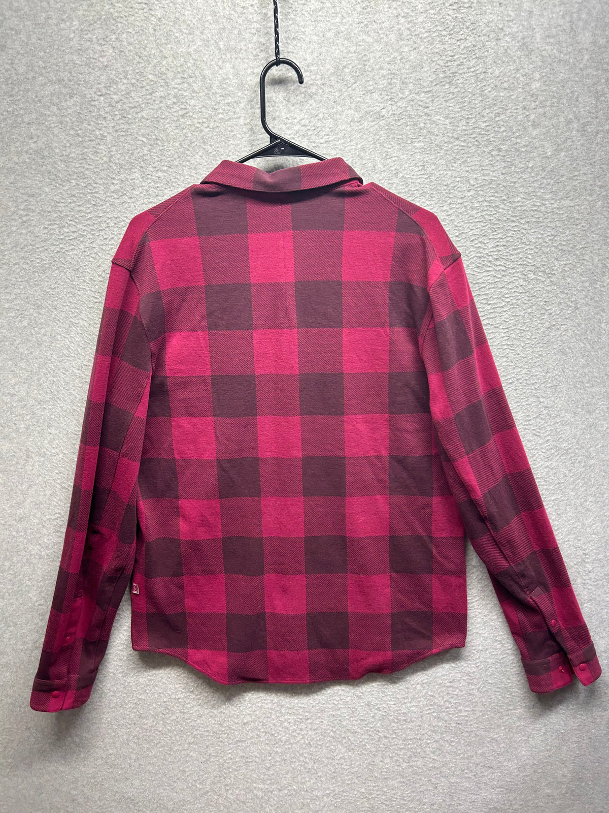 Lululemon Soft Knit Overshirt Size Large Red Rockwood Plaid