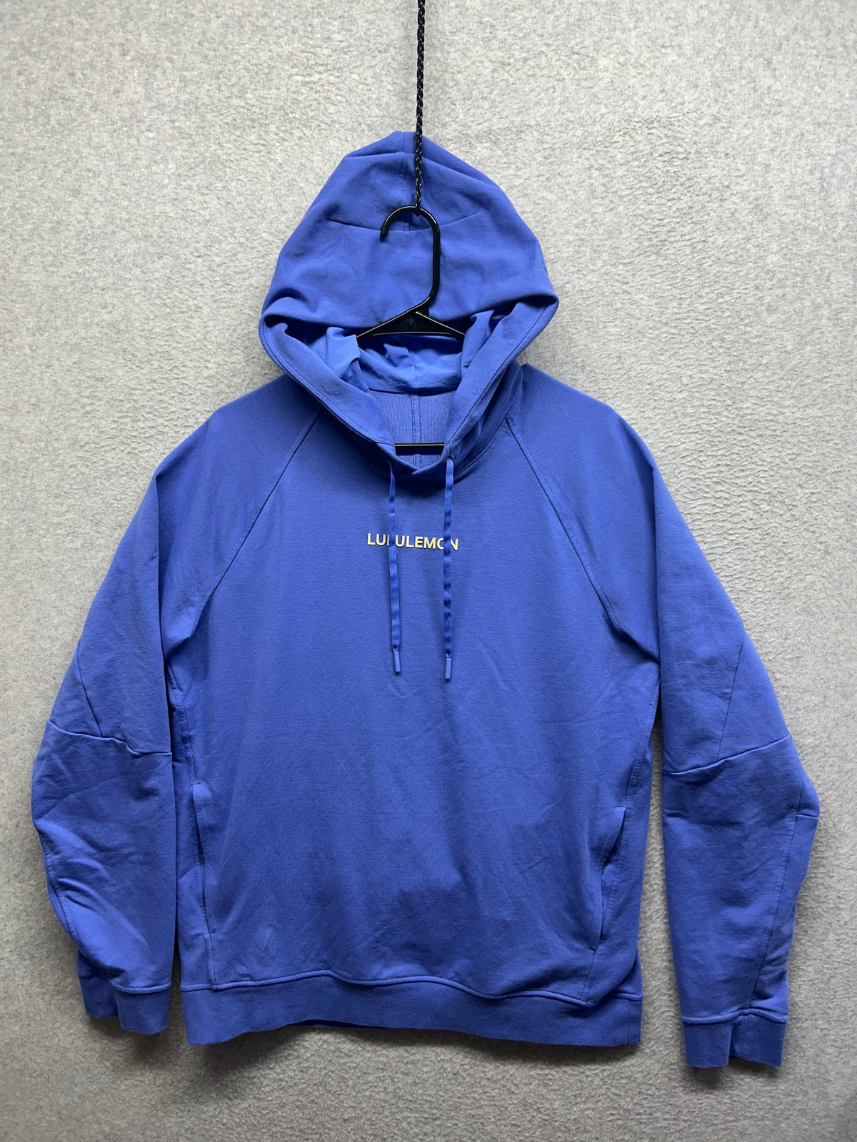 Lululemon Athletic City Sweat Pullover Hoodie Graphic Size Large Wild Indigo