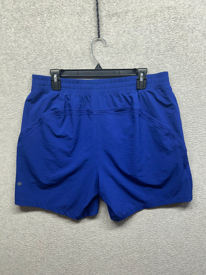 Lululemon Pace Breaker Linerless Short 5" Size XL (Square) Blue