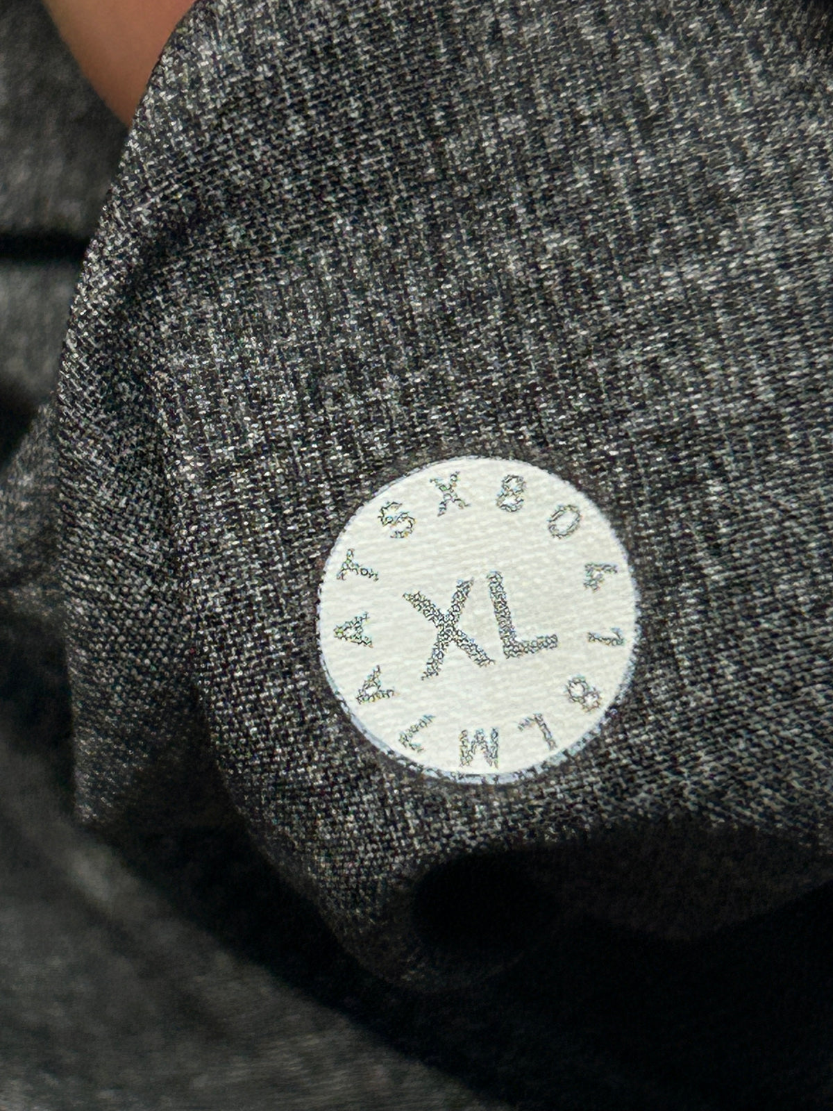 Lululemon T.H.E. Short Linerless 11"  Size XL Heathered Texture Printed Greyt Deep Coal