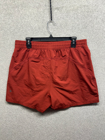 Lululemon Pace Breaker Linerless Short 5" Size XL (Square) Red Orange