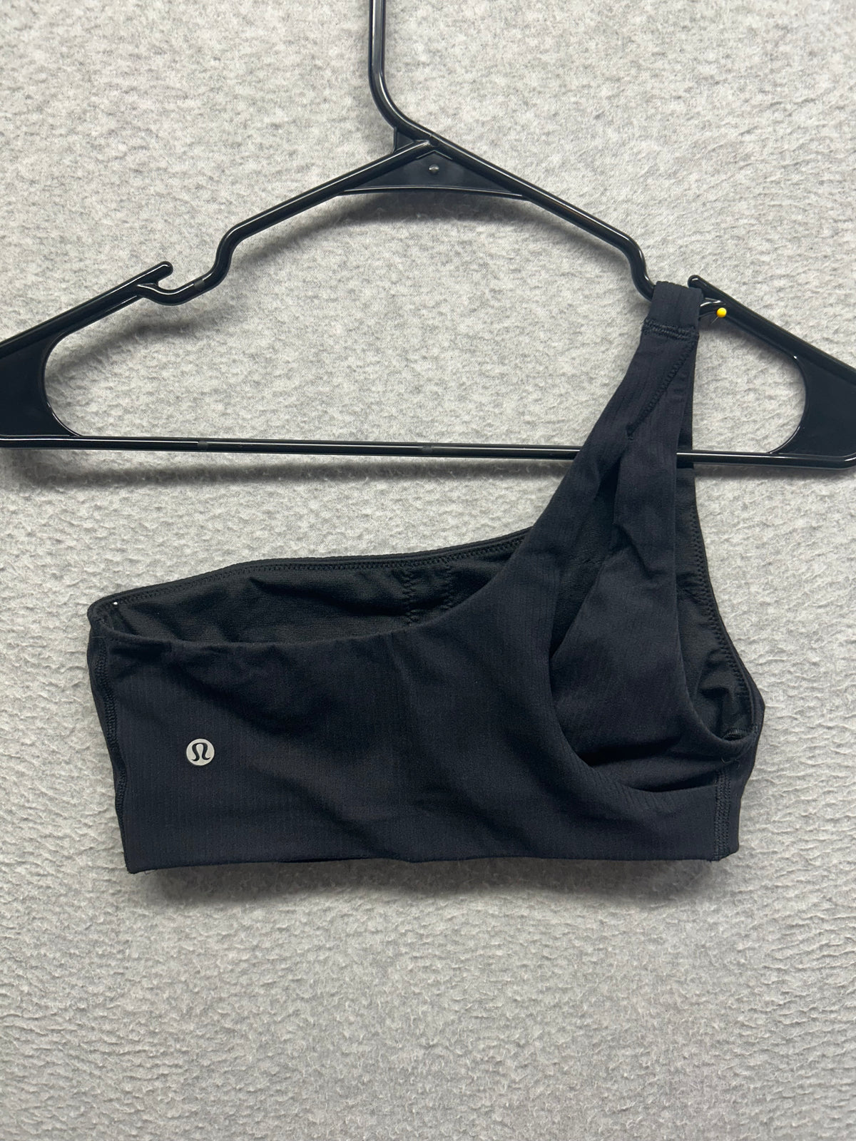 Lululemon Ribbed Nulu Asymmetrical Yoga Bra Size 6 Black